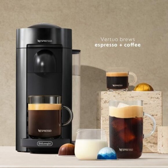 Nespresso Vertuo Plus Coffee & Espresso Maker w/ Aeroccino 3 Milk Frother & Star - Picture 8 of 9